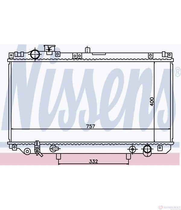 РАДИАТОР ВОДЕН LEXUS GS 300 (1997-) 3.0 - NISSENS