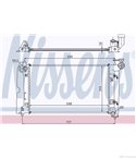 РАДИАТОР ВОДЕН TOYOTA COROLLA SEDAN (2001-) 1.6 VVT-i - NISSENS