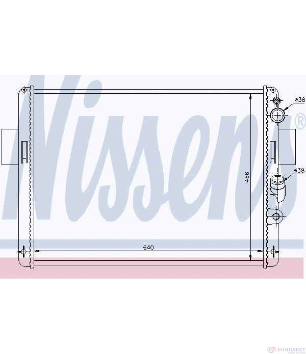 РАДИАТОР ВОДЕН IVECO DAILY I (1978-) 35-8 - NISSENS