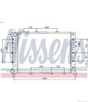 РАДИАТОР ВОДЕН ALFA ROMEO 156 SPORTWAGON (2000-) 2.0 JTS - NISSENS