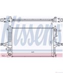 РАДИАТОР ВОДЕН VOLVO S80 I (1998-) 2.4 Bifuel - NISSENS