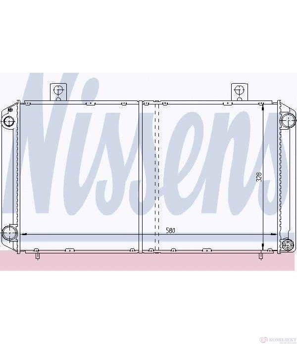 РАДИАТОР ВОДЕН SAAB 900 I COMBI COUPE (1978-) 2.0 Turbo 16V - NISSENS