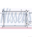 РАДИАТОР ВОДЕН SAAB 9-5 (1997-) 2.0 - NISSENS