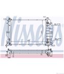 РАДИАТОР ВОДЕН SAAB 900 II COUPE (1993-) 2.3 16V - NISSENS