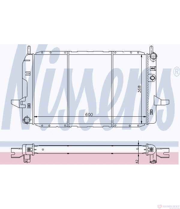 РАДИАТОР ВОДЕН FORD SIERRA COMBI (1987-) 2.9 - NISSENS