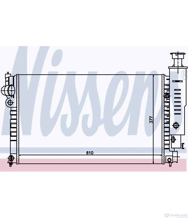 РАДИАТОР ВОДЕН PEUGEOT 405 II BREAK (1992-) 1.6 - NISSENS