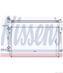 РАДИАТОР ВОДЕН SEAT ALTEA XL (2006-) 1.9 TDI - NISSENS