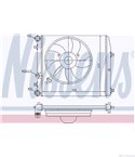 РАДИАТОР ВОДЕН SKODA FABIA COMBI (2007-) 1.4 - NISSENS