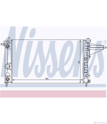 РАДИАТОР ВОДЕН OPEL VECTRA A (1988-) 1.6 - NISSENS