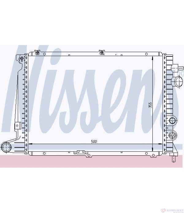 РАДИАТОР ВОДЕН OPEL VECTRA A (1988-) 2.0 i Turbo 4x4 - NISSENS