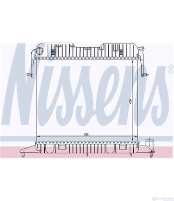 РАДИАТОР ВОДЕН OPEL OMEGA A COMBI (1986-) 2.0 i - NISSENS