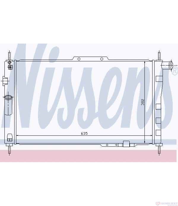 РАДИАТОР ВОДЕН DAEWOO ESPERO (1991-) 1.8 - NISSENS
