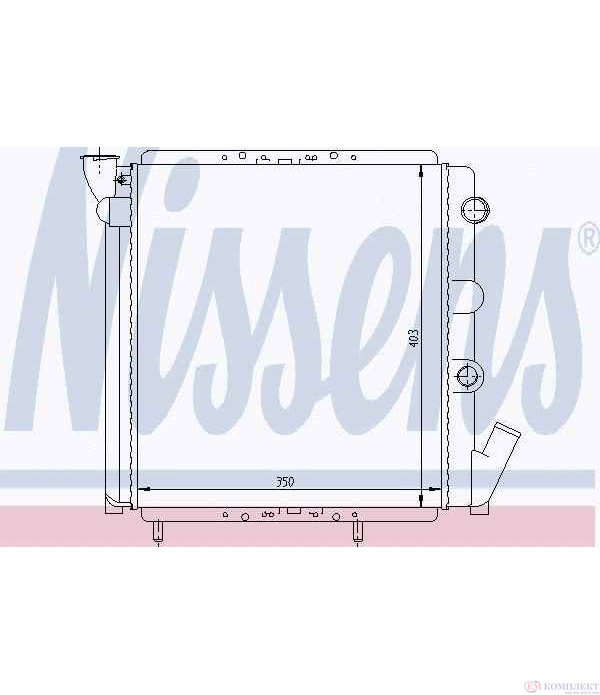 РАДИАТОР ВОДЕН RENAULT R 11 (1983-) 1.1 - NISSENS