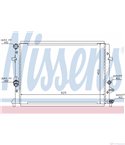 РАДИАТОР ВОДЕН VOLKSWAGEN CADDY III COMBI (2004-) 1.2 TSI - NISSENS