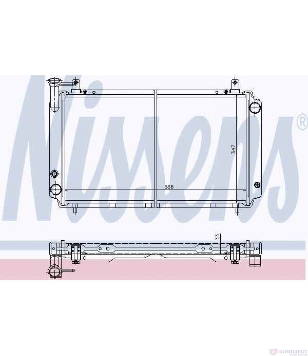 РАДИАТОР ВОДЕН NISSAN SUNNY II HATCHBACK (1986-) 1.7 D - NISSENS