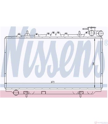 РАДИАТОР ВОДЕН NISSAN PRIMERA (1990-) 2.0 D - NISSENS