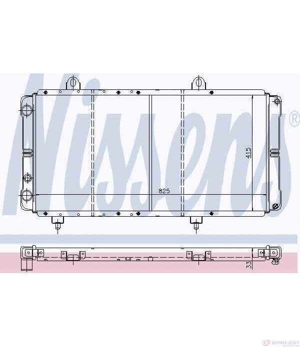 РАДИАТОР ВОДЕН CITROEN C25 (1981-) 2.5 D - NISSENS