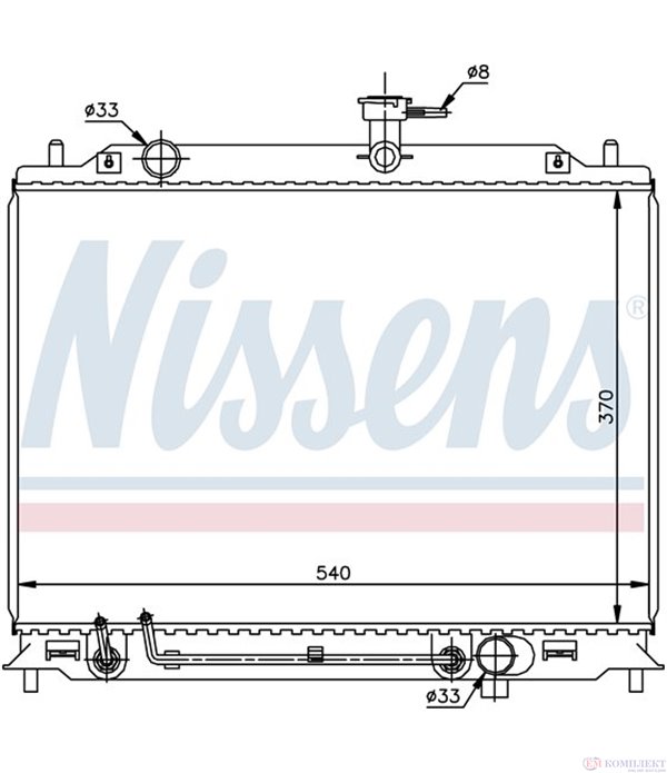 РАДИАТОР ВОДЕН HYUNDAI ACCENT II (2000-) 1.5 CRDi - NISSENS