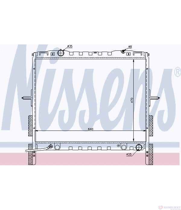 РАДИАТОР ВОДЕН KIA SORENTO (2002-) 2.5 CRDi - NISSENS