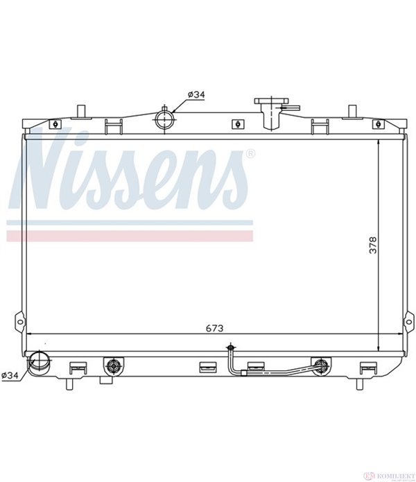 РАДИАТОР ВОДЕН HYUNDAI ELANTRA SEDAN (2000-) 2.0 CRDi - NISSENS