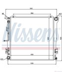 РАДИАТОР ВОДЕН HYUNDAI I30 (2007-) 2.0 CRDi - NISSENS