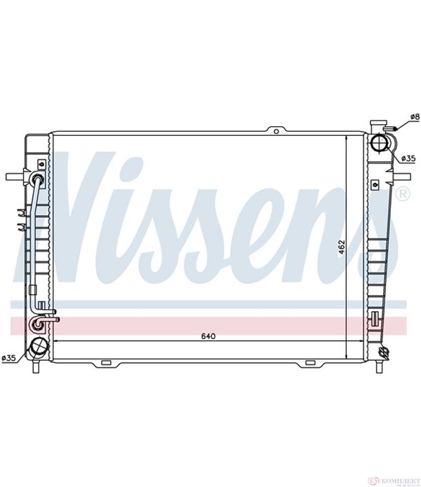 РАДИАТОР ВОДЕН HYUNDAI TUCSON (2004-) 2.0 CRDi - NISSENS
