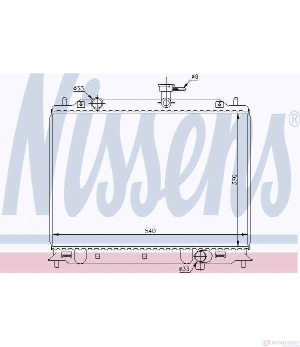 РАДИАТОР ВОДЕН KIA RIO II SEDAN (2005-) 1.5 CRDi - NISSENS