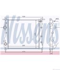 РАДИАТОР ВОДЕН RENAULT CLIO II (1998-) 1.2 - NISSENS