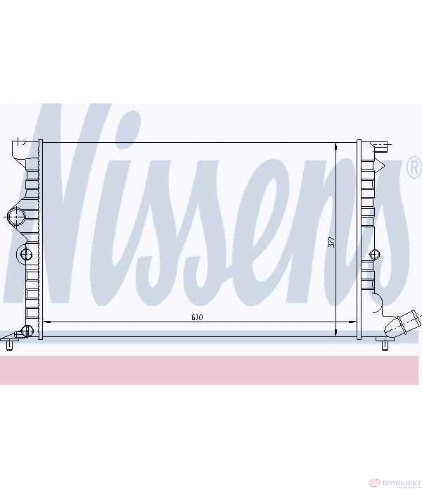 РАДИАТОР ВОДЕН CITROEN XANTIA (1993-) 1.9 D - NISSENS