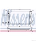 РАДИАТОР ВОДЕН FORD FIESTA IV (1995-) 1.25 i 16V - NISSENS