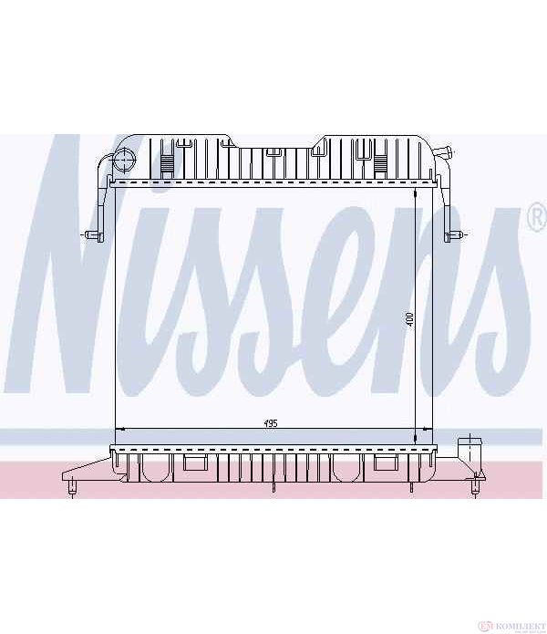 РАДИАТОР ВОДЕН OPEL OMEGA A COMBI (1986-) 1.8 - NISSENS