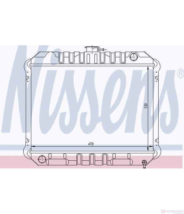 РАДИАТОР ВОДЕН NISSAN SUNNY I TRAVELLER (1982-) 1.3 - NISSENS