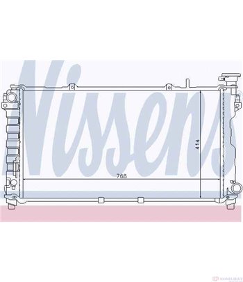 РАДИАТОР ВОДЕН CHRYSLER VOYAGER III (2000-) 2.4 - NISSENS