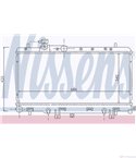 РАДИАТОР ВОДЕН SUBARU OUTBACK (2000-) 2.5 - NISSENS