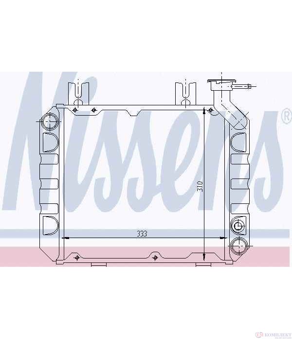 РАДИАТОР ВОДЕН HONDA CIVIC II COMBI (1979-) 1.3 - NISSENS