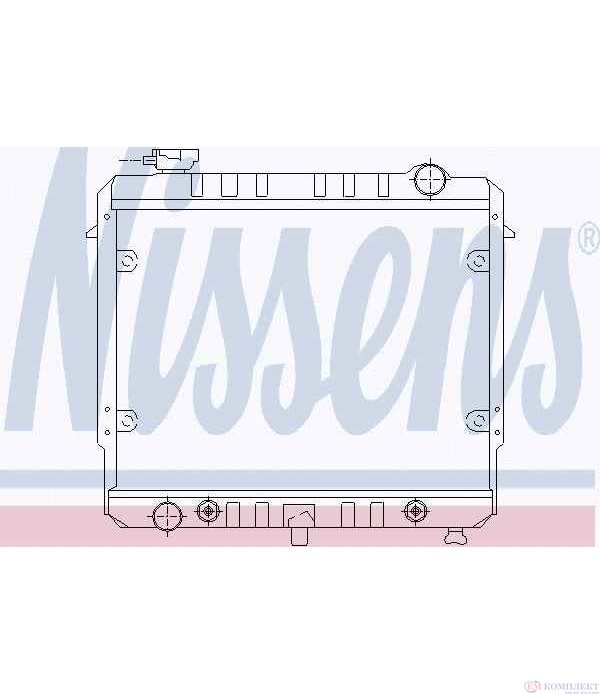 РАДИАТОР ВОДЕН JEEP CHEROKEE (1984-) 2.5 4x4 - NISSENS