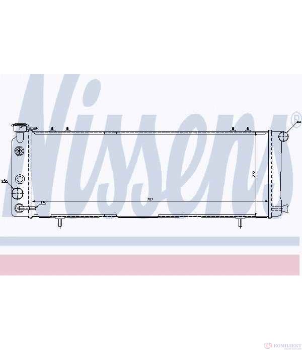 РАДИАТОР ВОДЕН JEEP CHEROKEE (1984-) 2.5 i - NISSENS