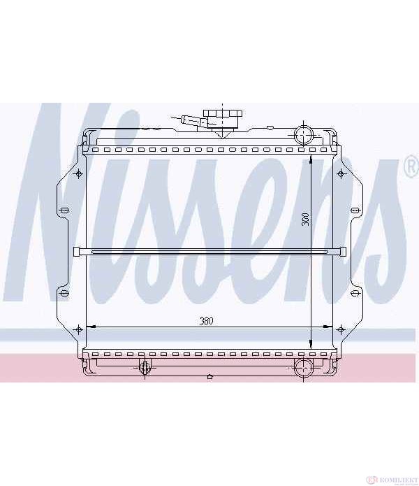 РАДИАТОР ВОДЕН SUZUKI SJ 410 CABRIO (1981-) 1.0 - NISSENS
