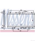 РАДИАТОР ВОДЕН HONDA ACCORD VII (1997-) 2.3 - NISSENS
