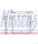 РАДИАТОР ВОДЕН RENAULT R 9 (1981-) 1.7 - NISSENS