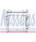 РАДИАТОР ВОДЕН RENAULT CLIO I (1990-) 1.8 Rsi - NISSENS
