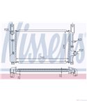 РАДИАТОР ВОДЕН FORD FIESTA III (1989-) 1.4 CAT - NISSENS