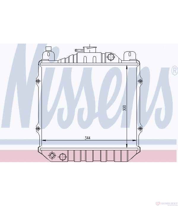 РАДИАТОР ВОДЕН SUZUKI ALTO II (1985-) 0.8 - NISSENS