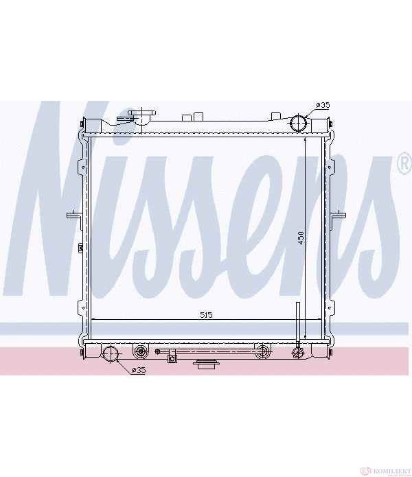 РАДИАТОР ВОДЕН KIA SPORTAGE (1994-) 2.0 i 16V 4WD - NISSENS