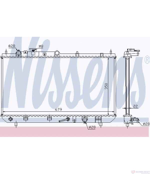 РАДИАТОР ВОДЕН MAZDA PREMACY (1999-) 1.8 - NISSENS