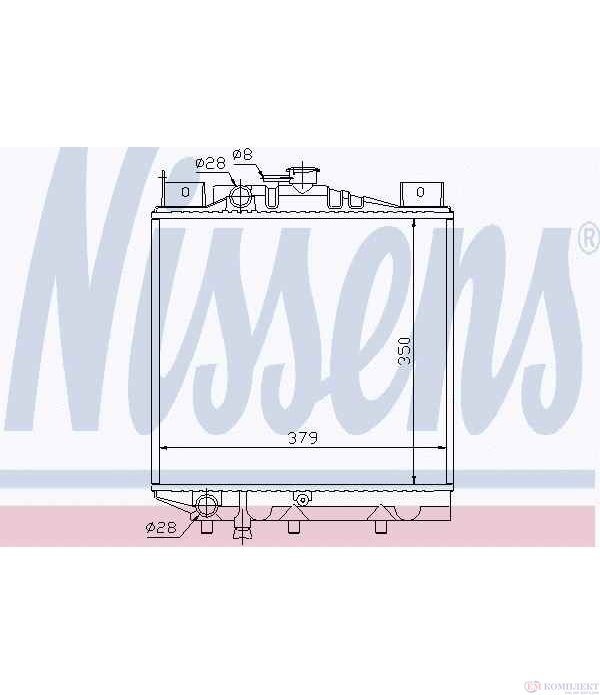 РАДИАТОР ВОДЕН SUZUKI SWIFT I (1983-) 1.0 - NISSENS