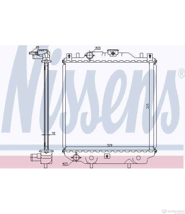 РАДИАТОР ВОДЕН SUZUKI ALTO III (1994-) 1.0 - NISSENS
