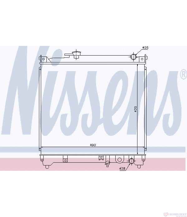 РАДИАТОР ВОДЕН SUZUKI VITARA (1988-) 1.6 i 16V - NISSENS