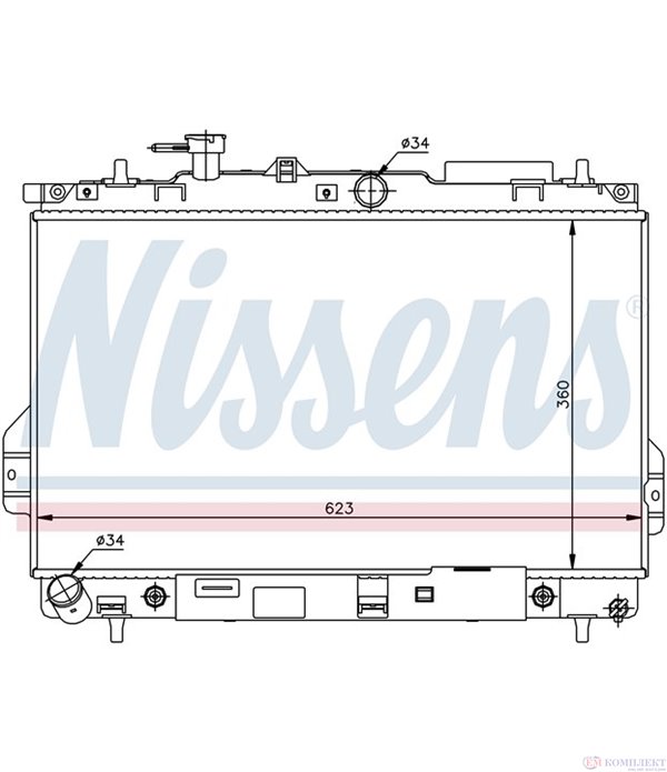 РАДИАТОР ВОДЕН HYUNDAI MATRIX (2001-) 1.6 - NISSENS