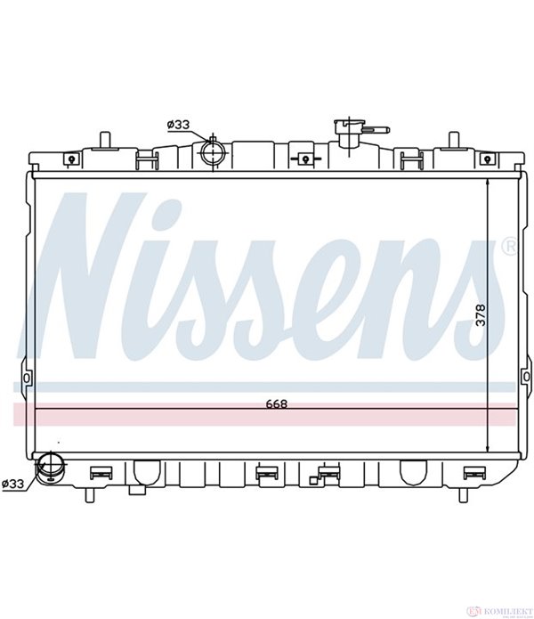 РАДИАТОР ВОДЕН HYUNDAI COUPE (2001-) 2.0 - NISSENS